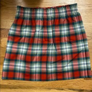 J Crew classic skirt in plaid